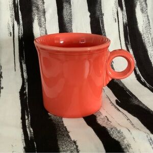 Persimmon Fiesta Tom and Jerry Mug - Both Markings Stamp and In Mold